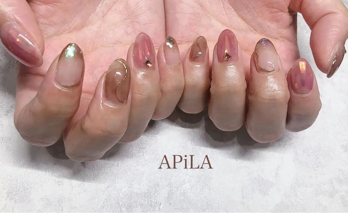 ネイル APiLA 甲斐田のネイルデザイン