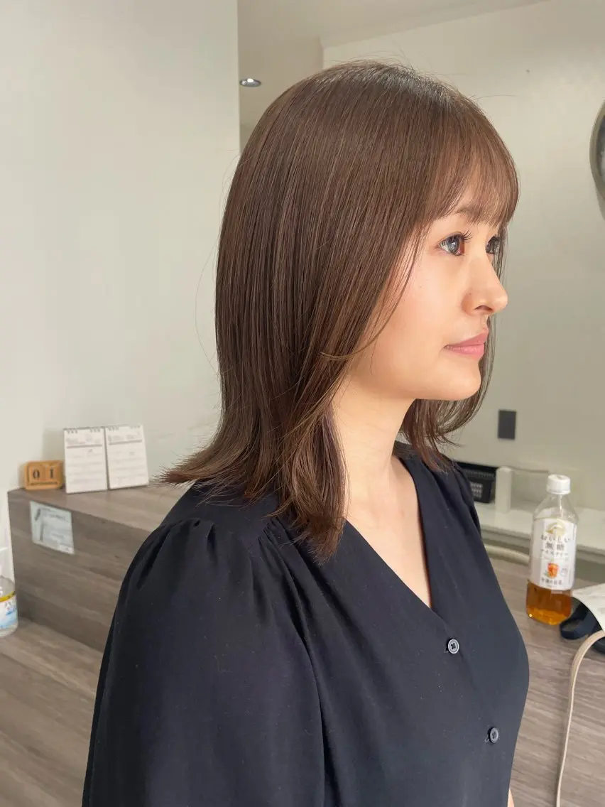 ミディアム カット ヘアカラー ヘッドスパ 🌷岸 麻衣🌷のヘアスタイル