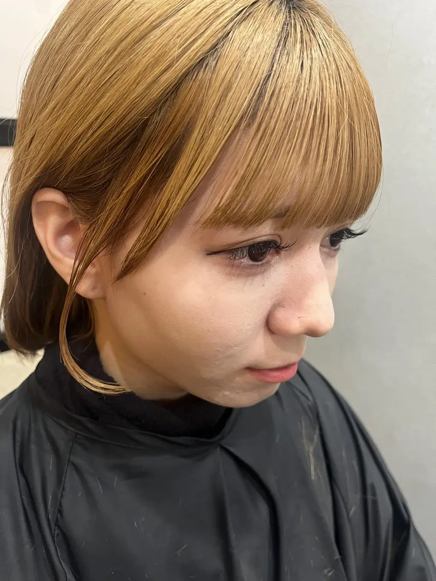 セミロング カラー 久木原 ゆりのヘアスタイル