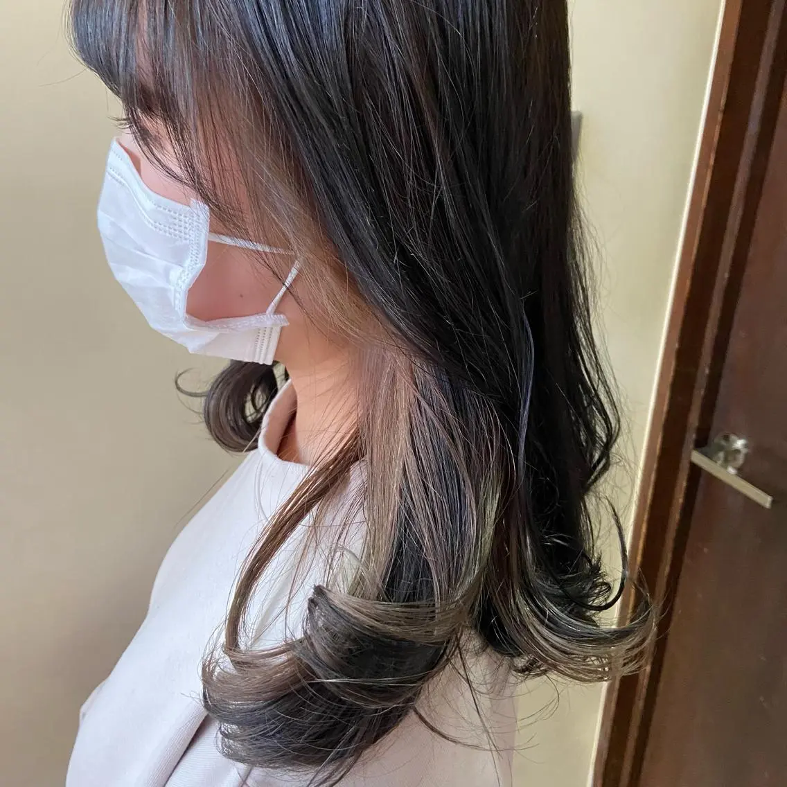 ミディアム カラー ヘアアレンジ 髪質改善 yuikaのヘアスタイル