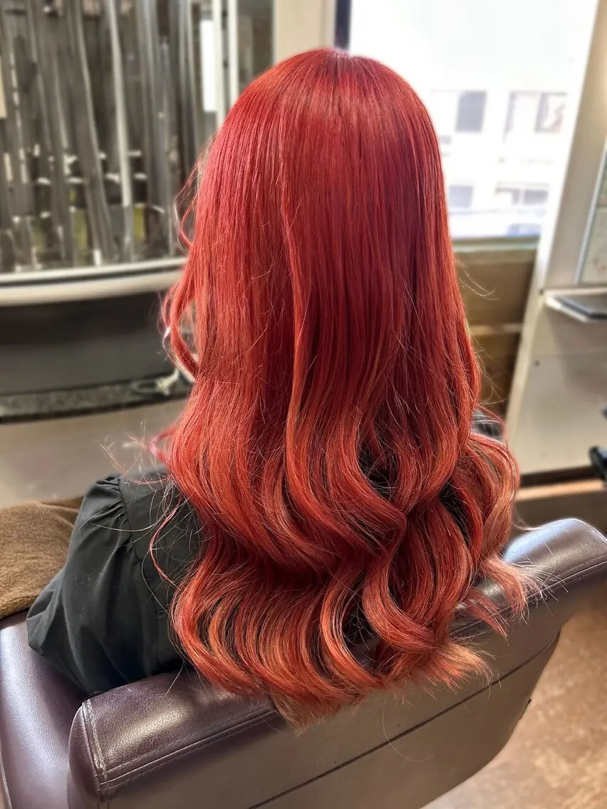ロング カラー ダブルカラー カット ヘアカラー ✂︎CHII/ 白髪ぼかしのヘアスタイル