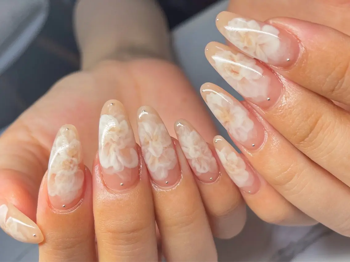 ネイル アートネイル ロングネイル 持ち込み 冬ネイル ハンドネイル Nail Salon AMICALのネイルデザイン