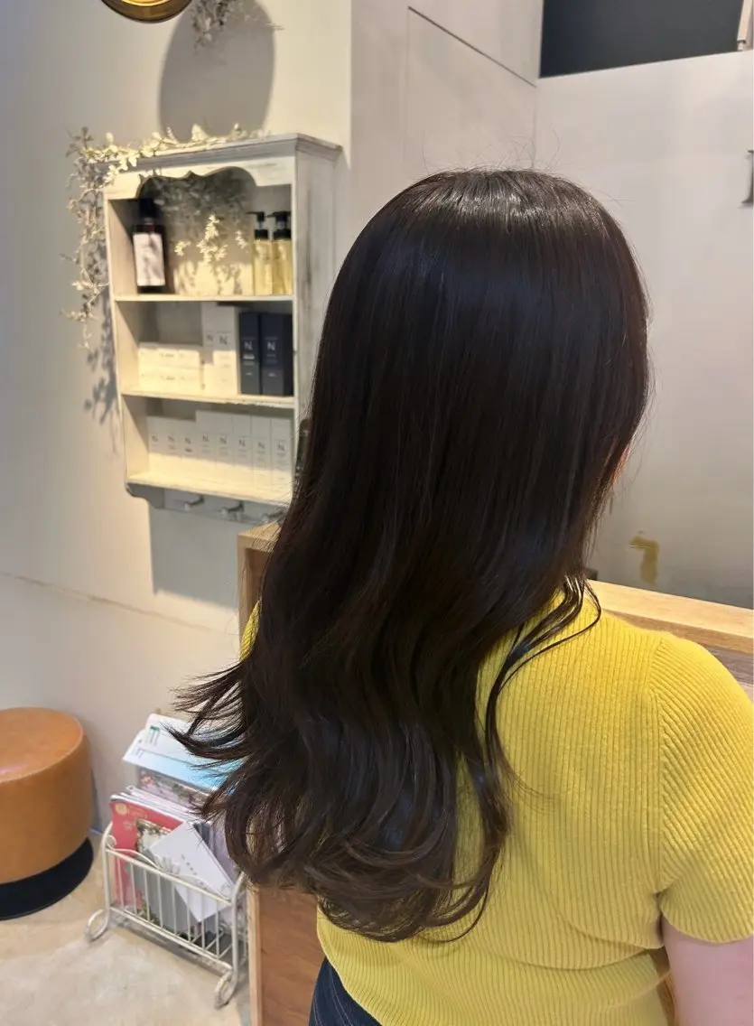 ロング カラー ヘアカラー トリートメント 山本美月♥️艶カラー ♥️暖色カラー♥️のヘアスタイル