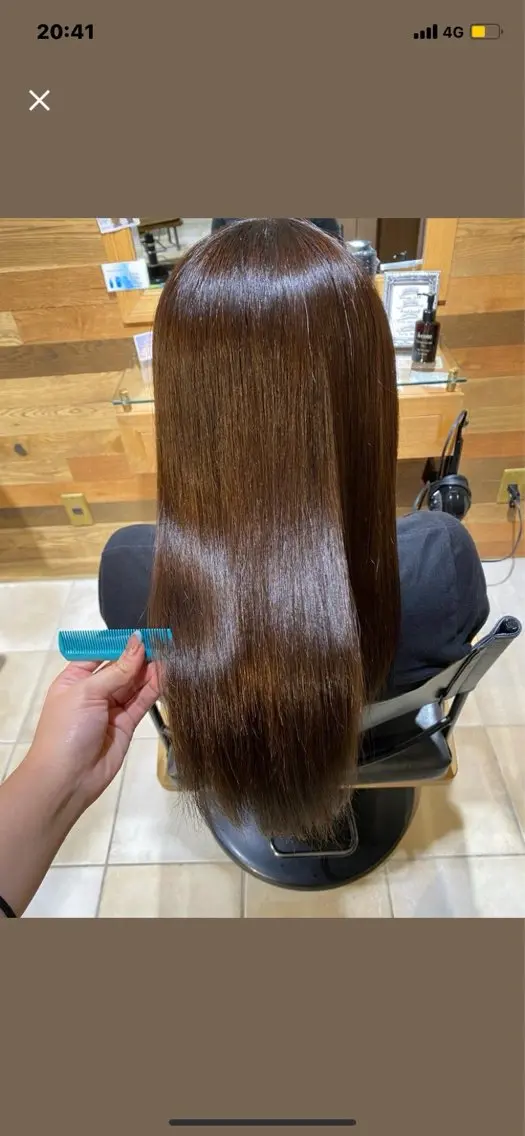 ラメラメトリートメント、シャンプー、ブロー込みの写真