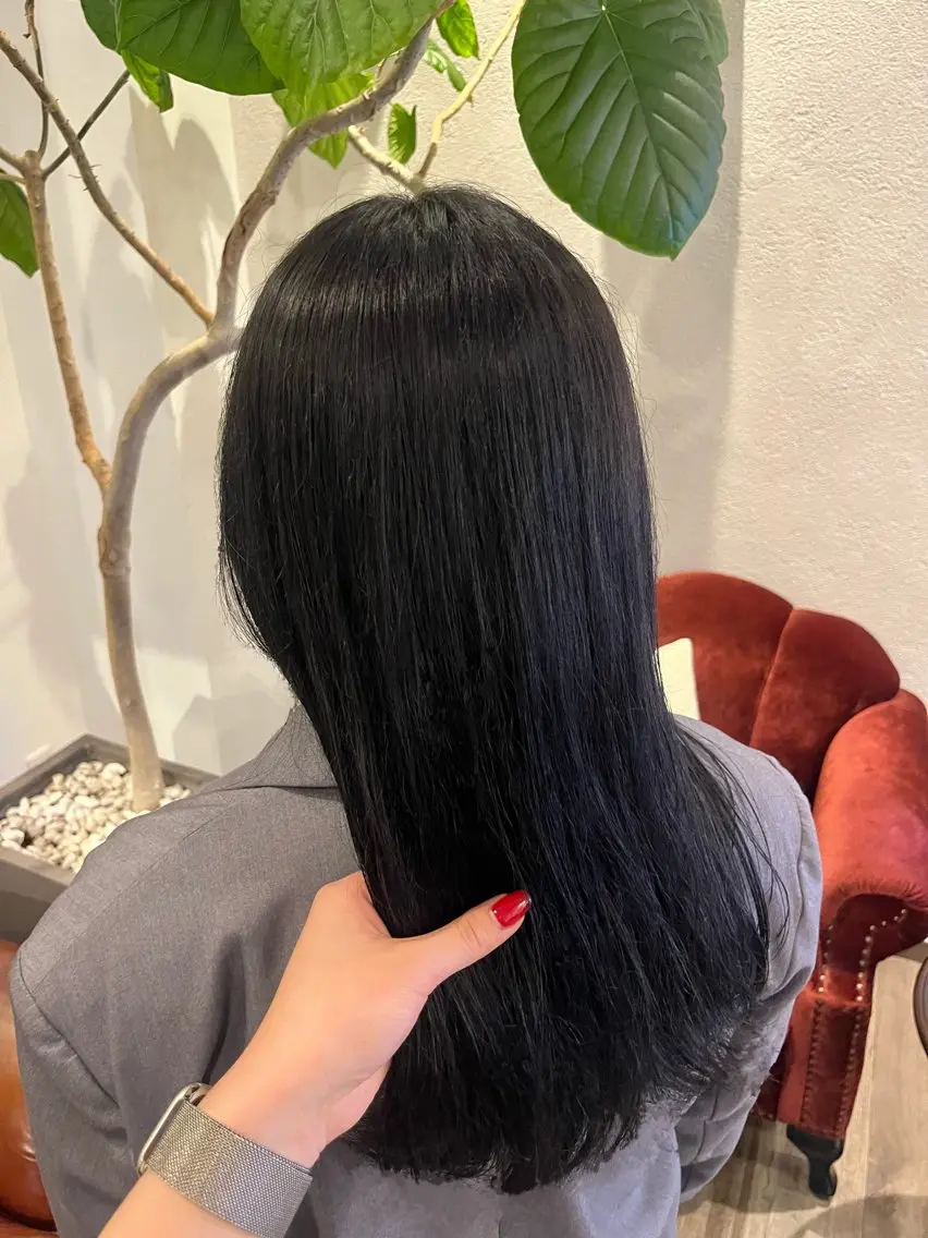 カラー ヘアカラー カットモデル unaのヘアスタイル
