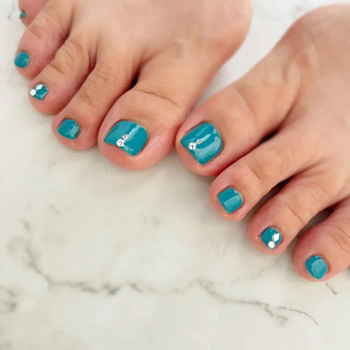 ネイル ブルー nail salon Regaosのネイルデザイン