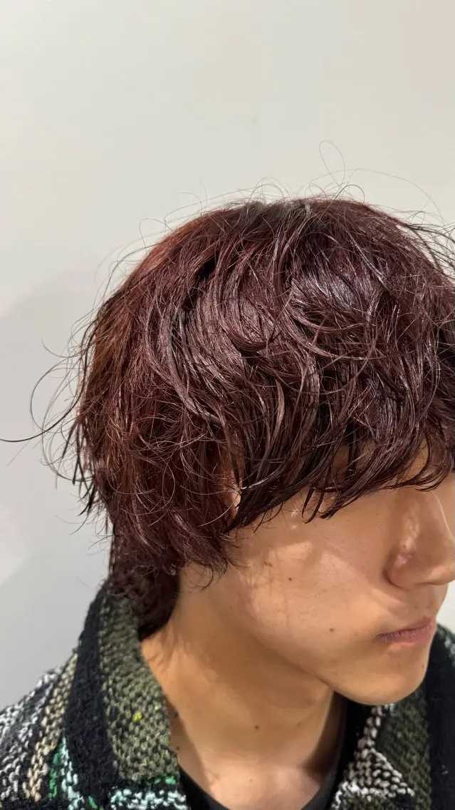 カラー メンズ メンズパーマ qin（クイン） タマキのヘアスタイル