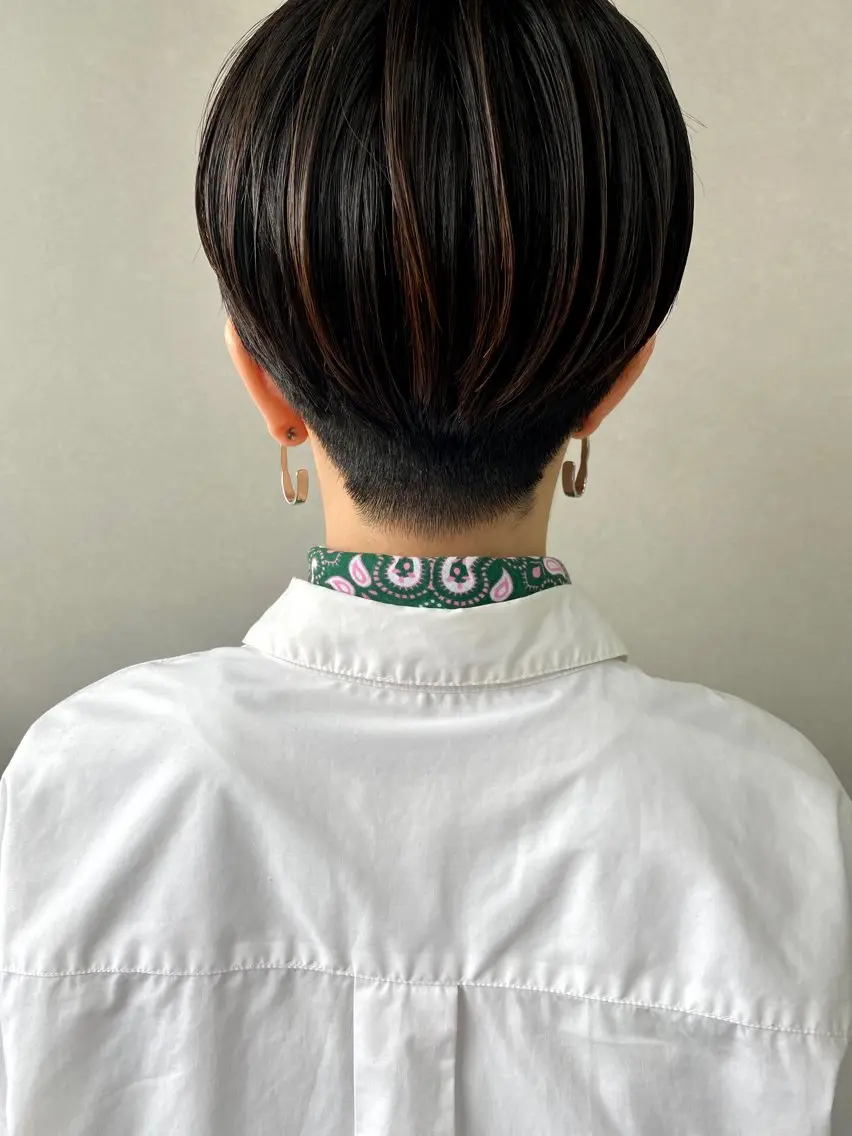 ショート ショートヘア カット -福岡博多筑紫口- 大津成美のヘアスタイル