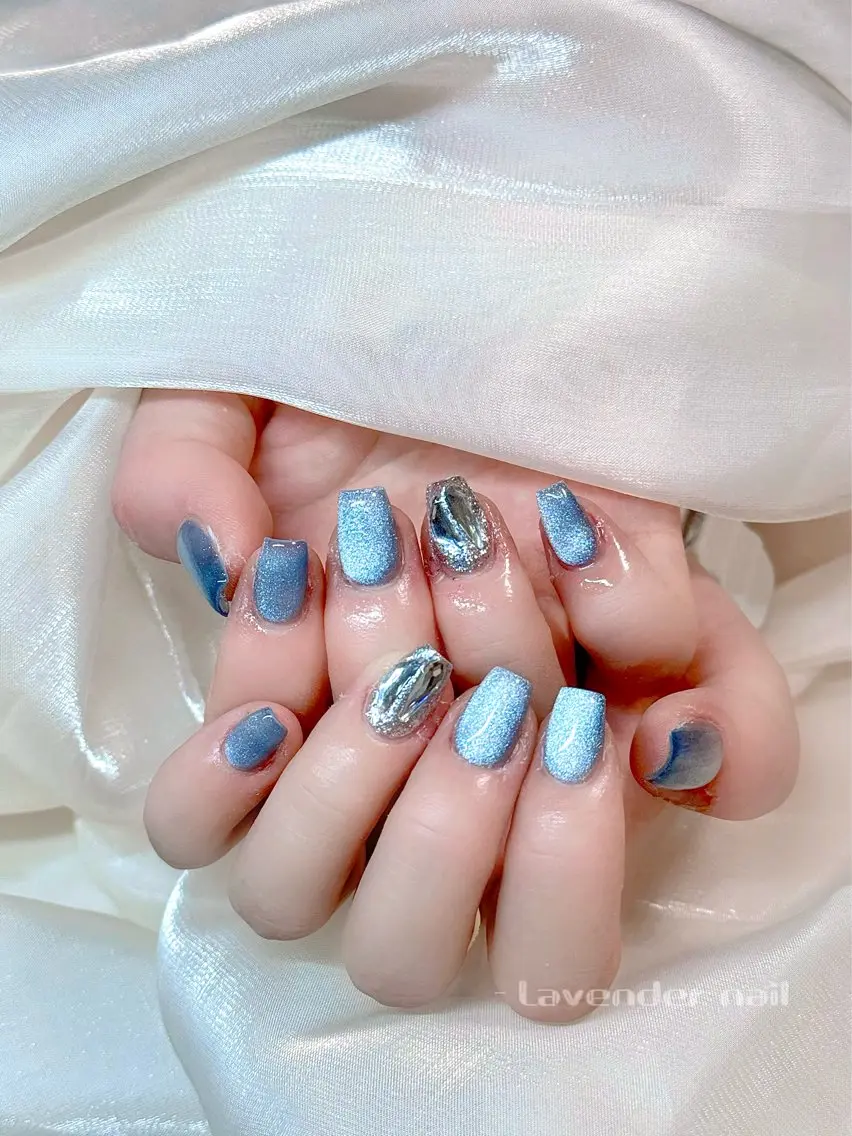 ネイル ハンドネイル Lavender nail·中島公園のネイルデザイン