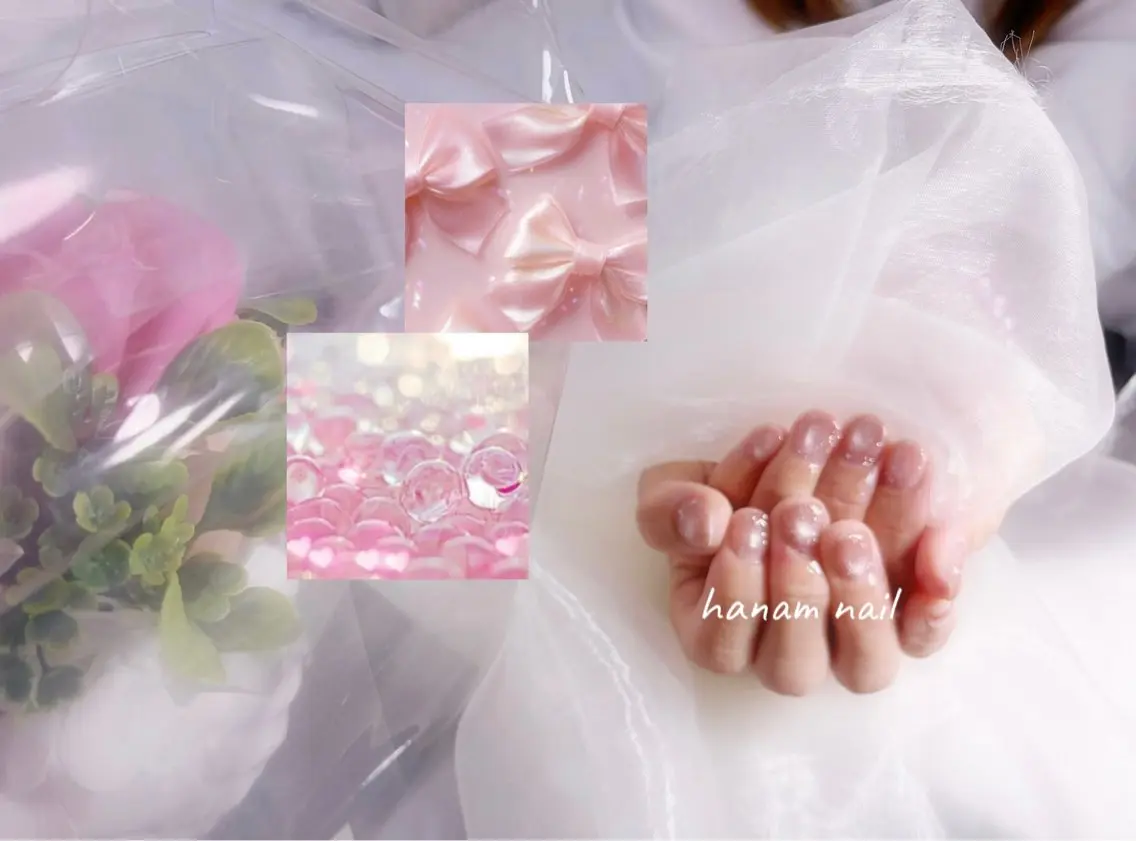 ネイル マグネットネイル マグネットワンカラー ワンカラーネイル シンプルネイル ハンドネイル hanam nail 🌿🩵ハナムネイルのネイルデザイン