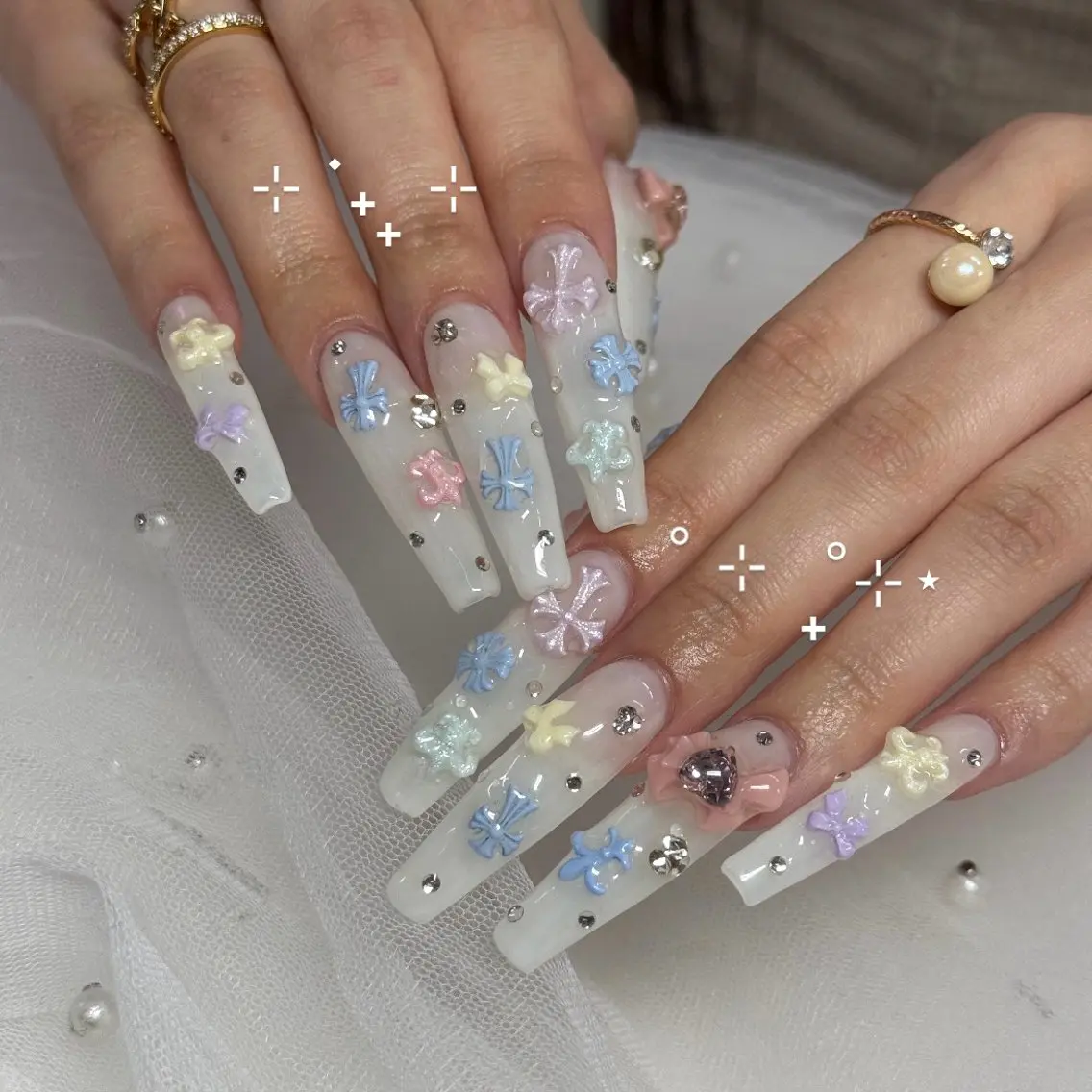 オフありの方💜ロングチップスカルプ💜ジェル・パーツやり放題💜の写真