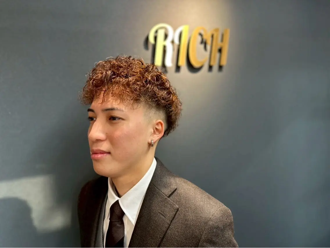 パーマ 【メンズパーマ】 山下勝勲のヘアスタイル