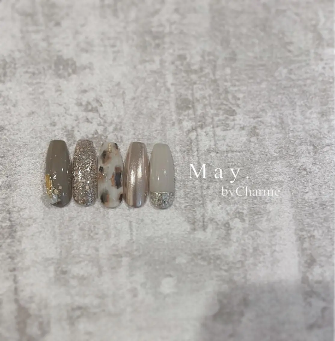 ネイル ハンドネイル May.by Charme  Hのネイルデザイン
