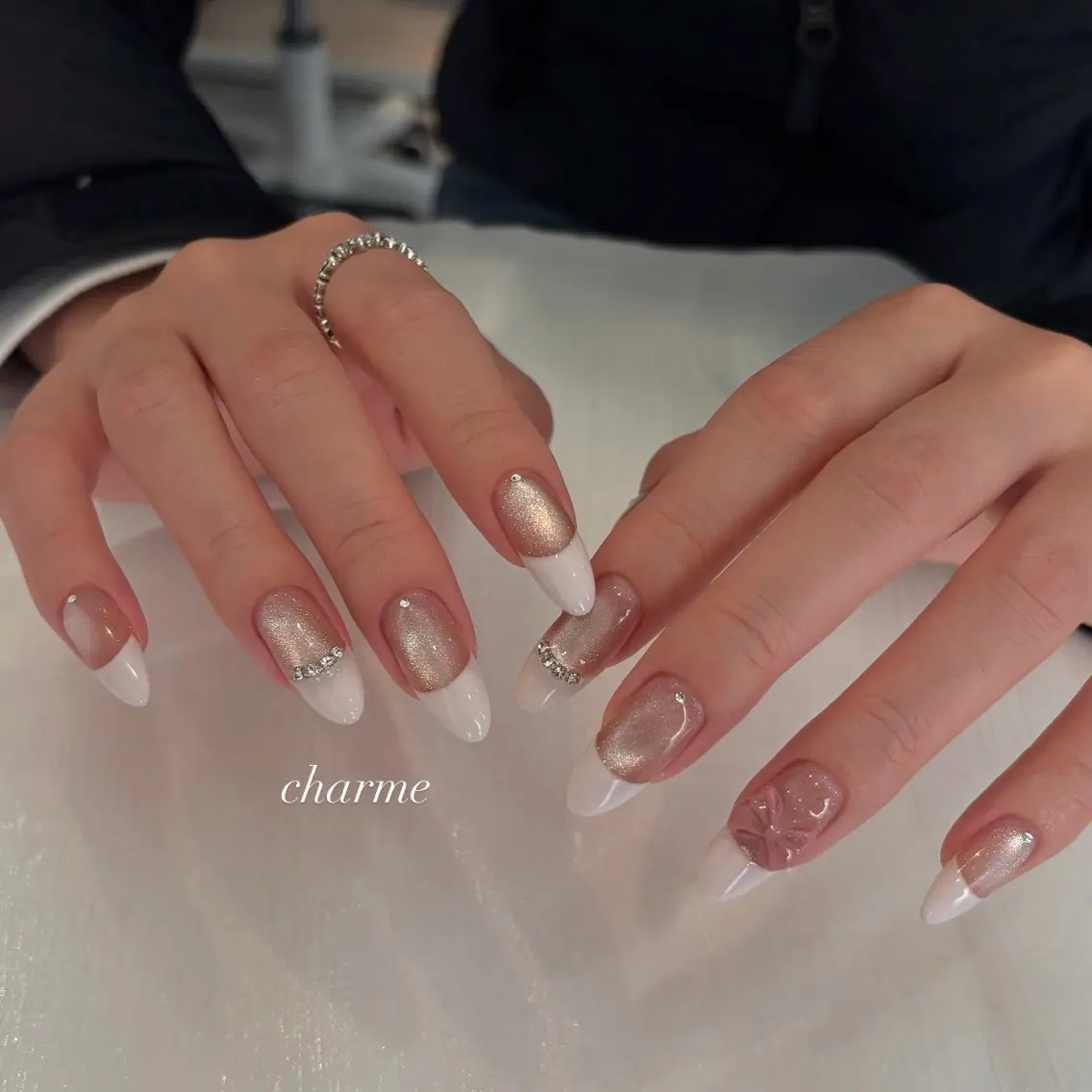ネイル マグネットネイル ハンドネイル charme nailのネイルデザイン