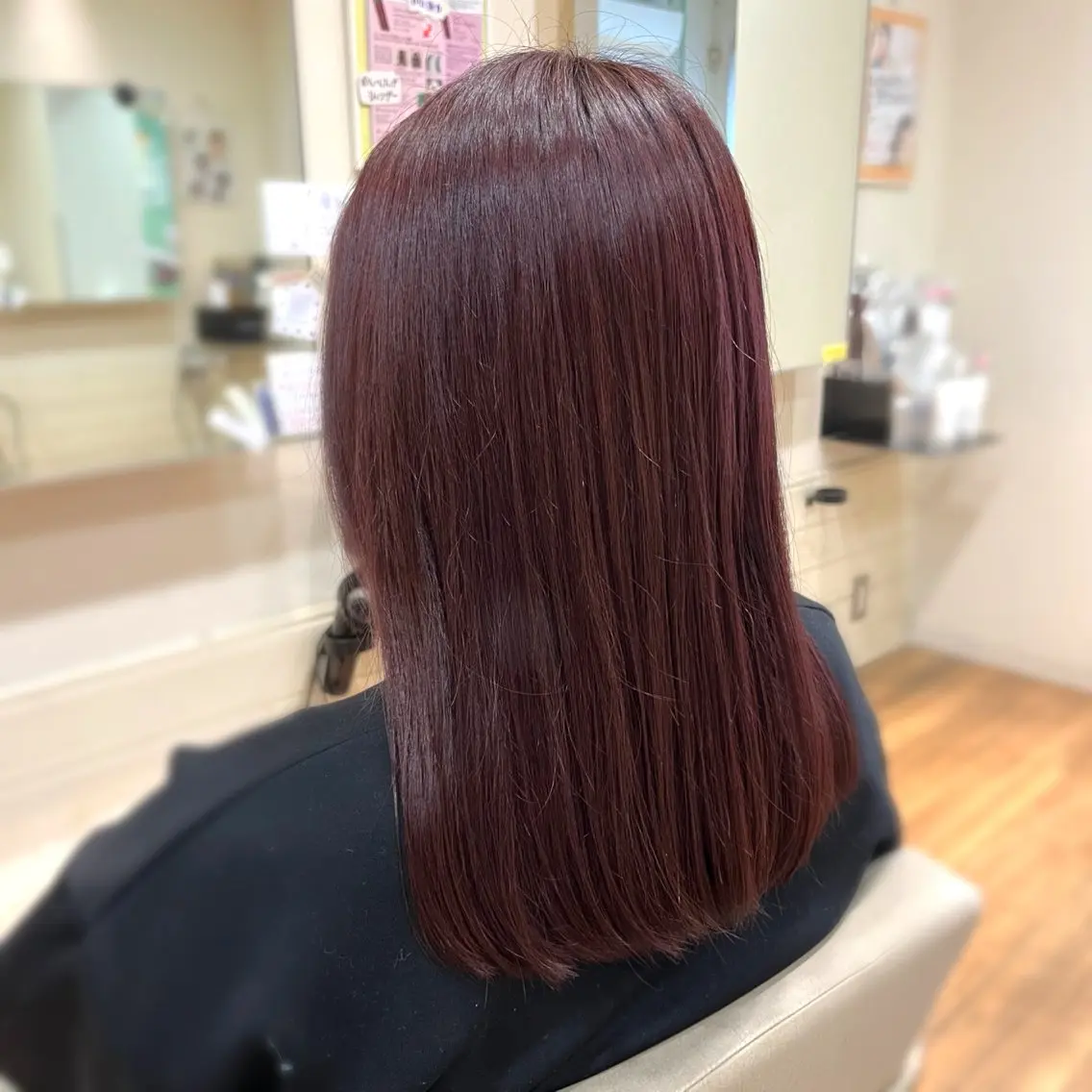 ミディアム カラー ピンクカラー トリートメント カット ヘアカラー トリートメント 森山 雄太のヘアスタイル