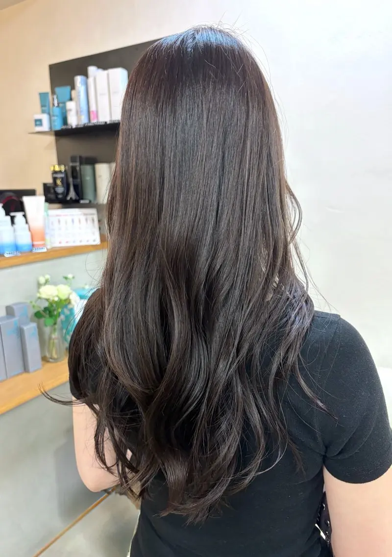 ロング ヘアカラー トリートメント レイヤー×透明感 カラー🤍MAOのヘアスタイル
