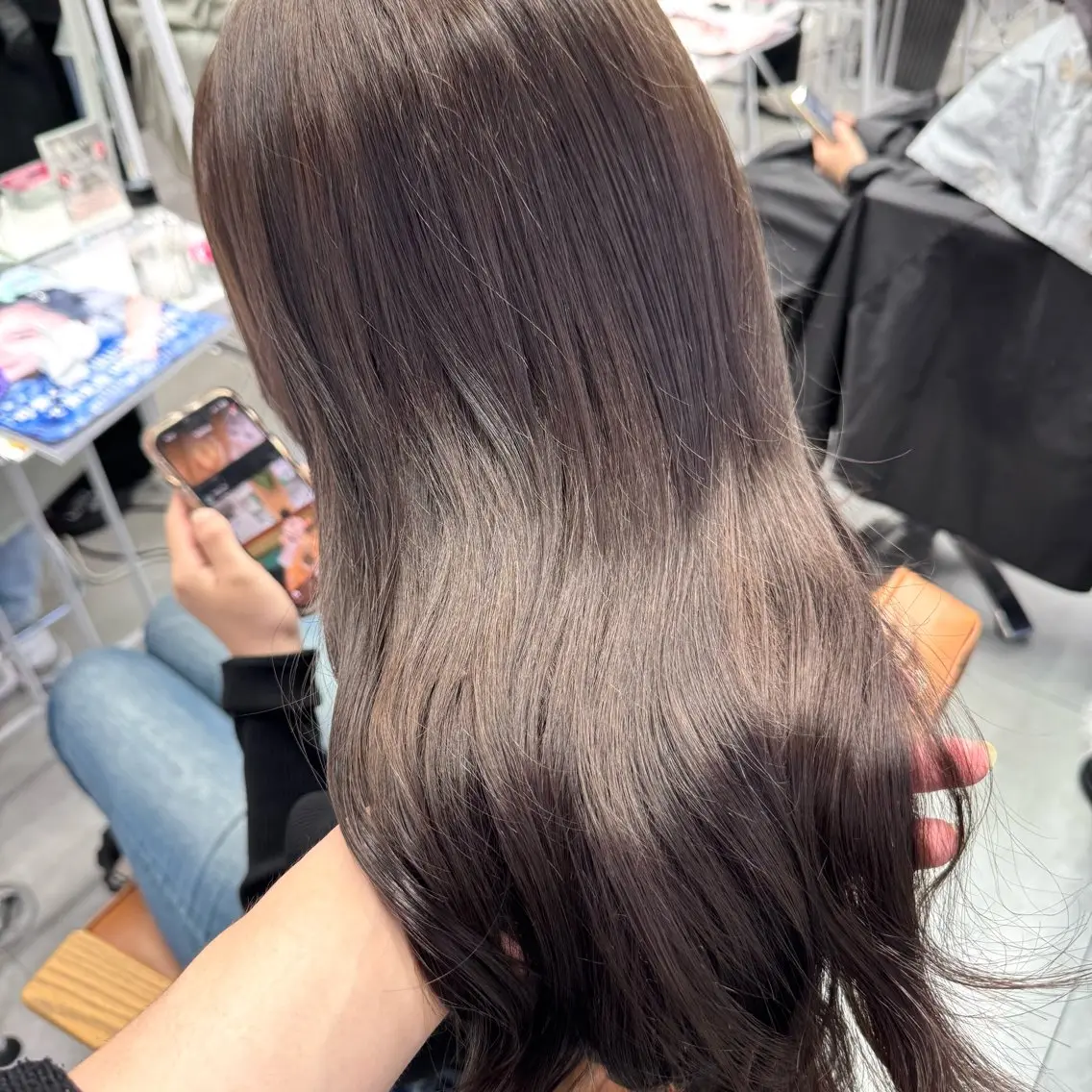 ロング カラー ヘアアレンジ ヘアカラー トリートメント ブリーチなしカラー /新百合ヶ丘/安形翔のヘアスタイル