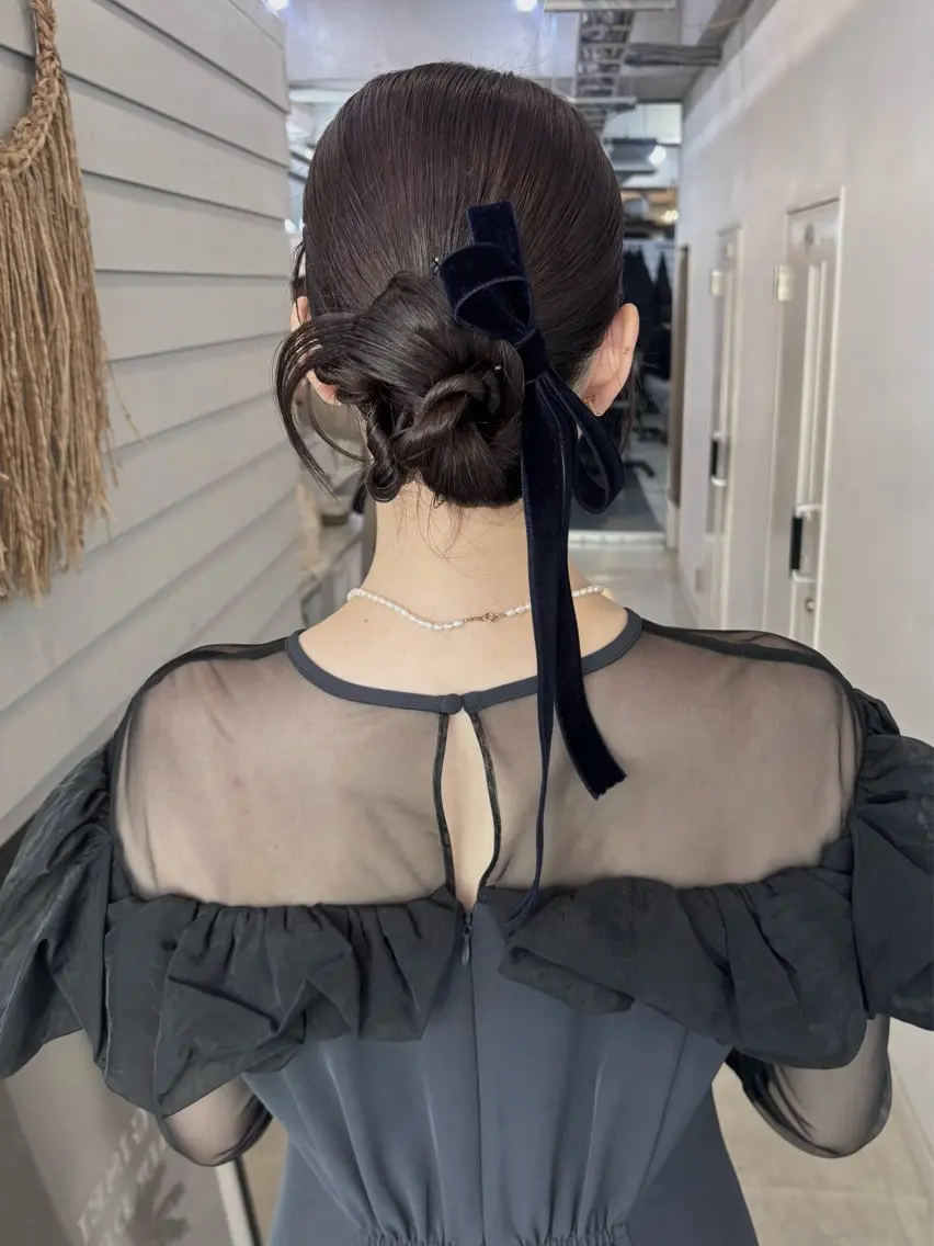 セミロング ヘアセット GiseL博多筑紫口 杏実のヘアスタイル