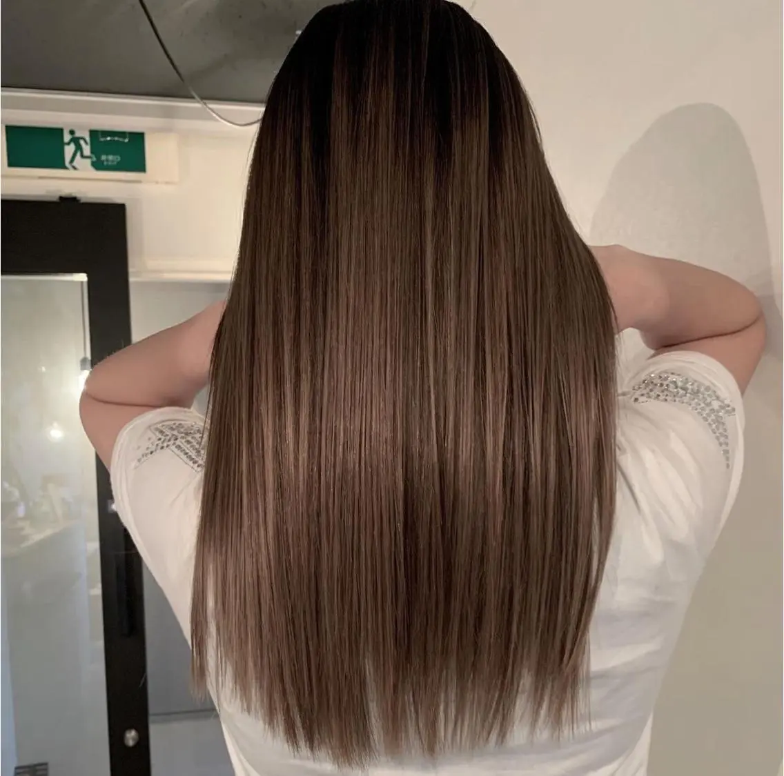 ロング カラー ヘアカラー ノサカ ミワコのヘアスタイル