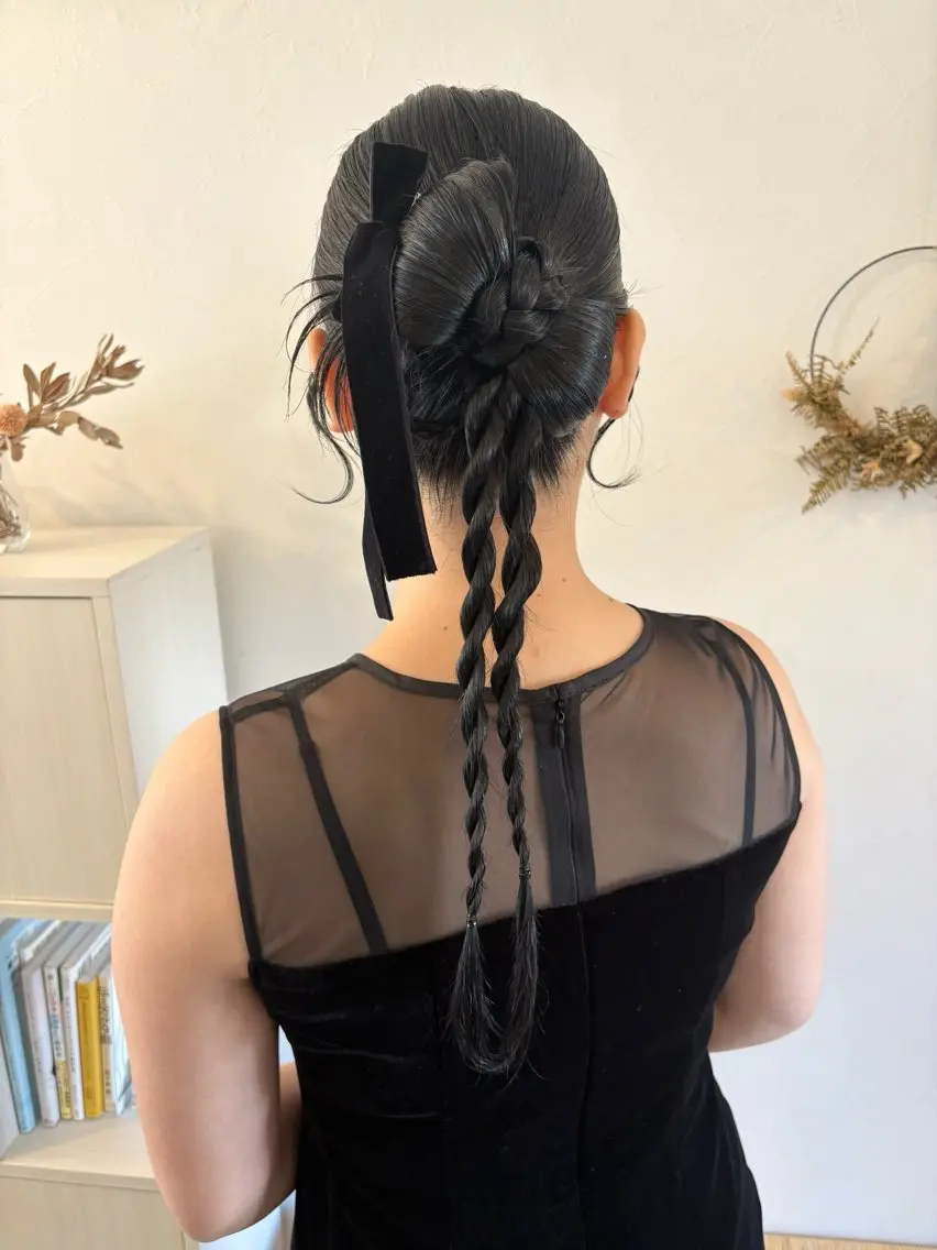 💙土日💙✨💐【ヘアセット】💐✨7:00〜ご案内可能です🌟参列ヘアセット ライブヘア イベントヘアの写真