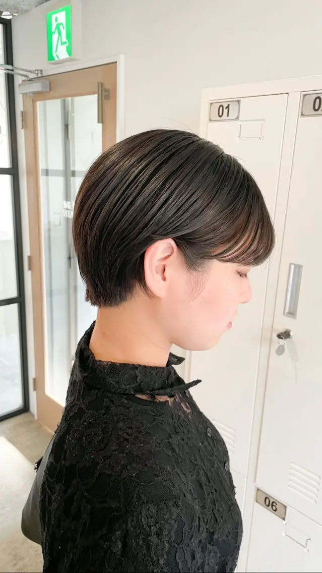 ショート カラー 丸みショート ショートヘア カット ヘアカラー Takuma Suzuki中目黒のヘアスタイル