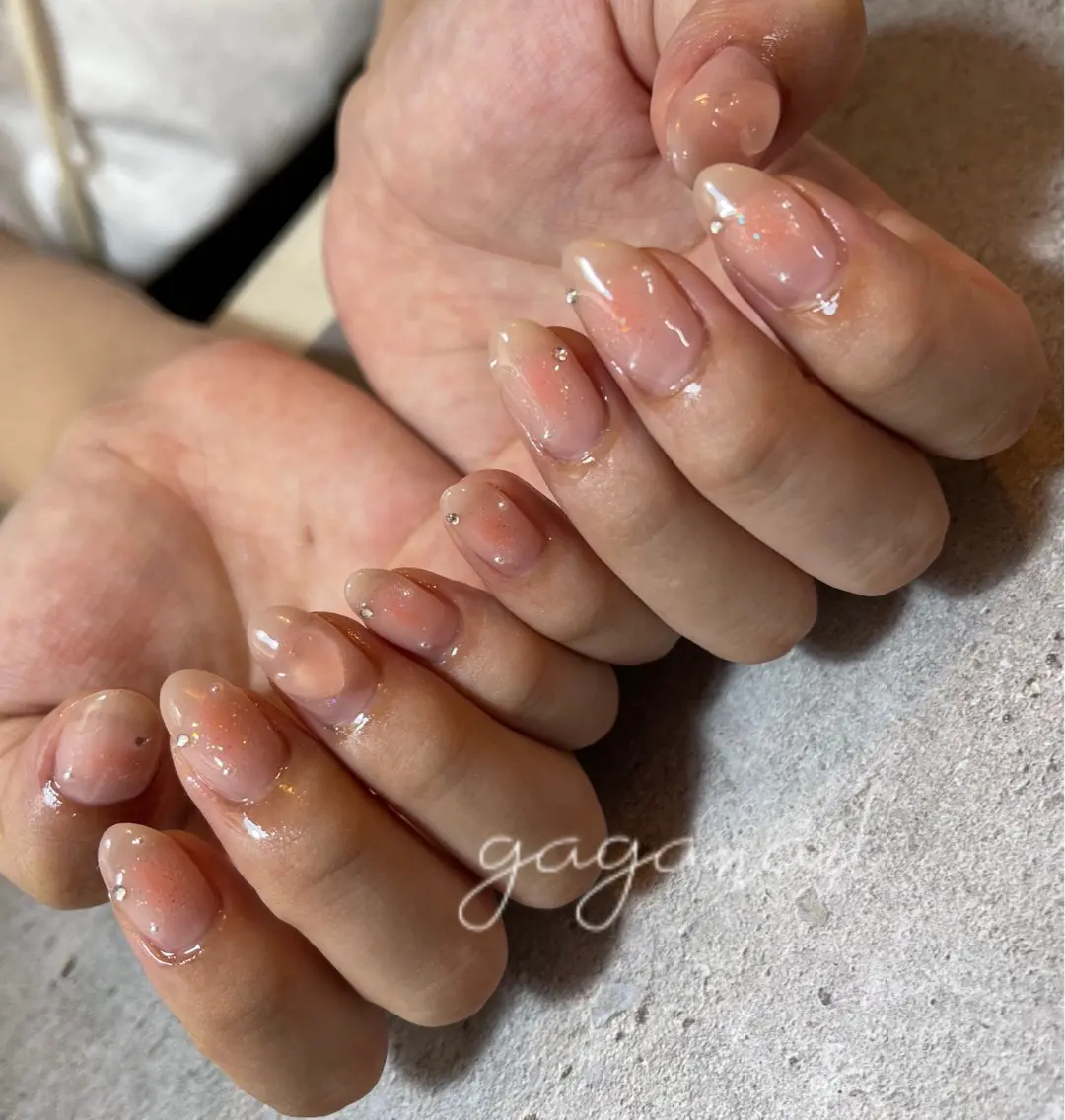 ネイル チークネイル nailsalon gagaのネイルデザイン