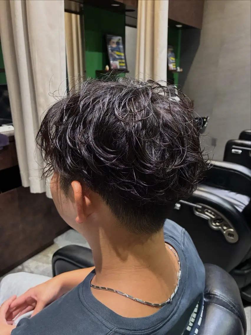 パーマ メンズ メンズパーマ 浜田 希々香のヘアスタイル