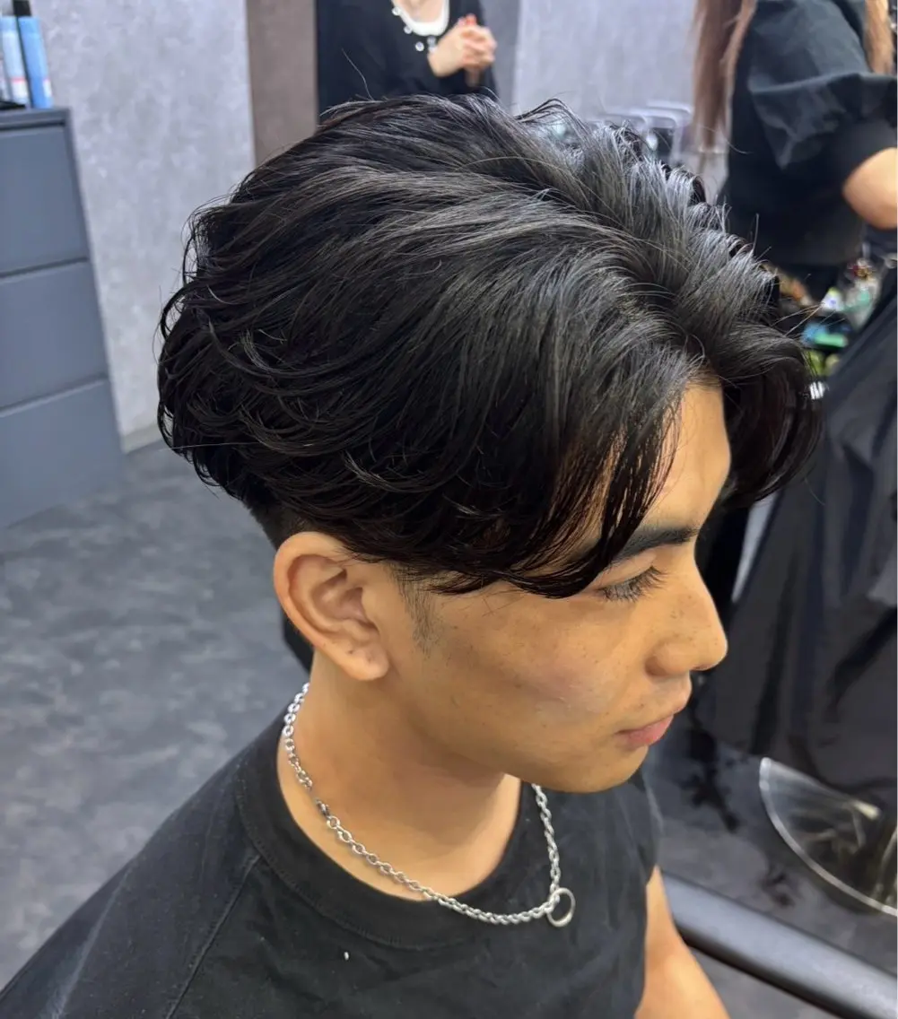 パーマ メンズ フェザーパーマ メンズパーマ ニュアンスパーマ メンズパーマ特化 🌹RIO🌹のヘアスタイル