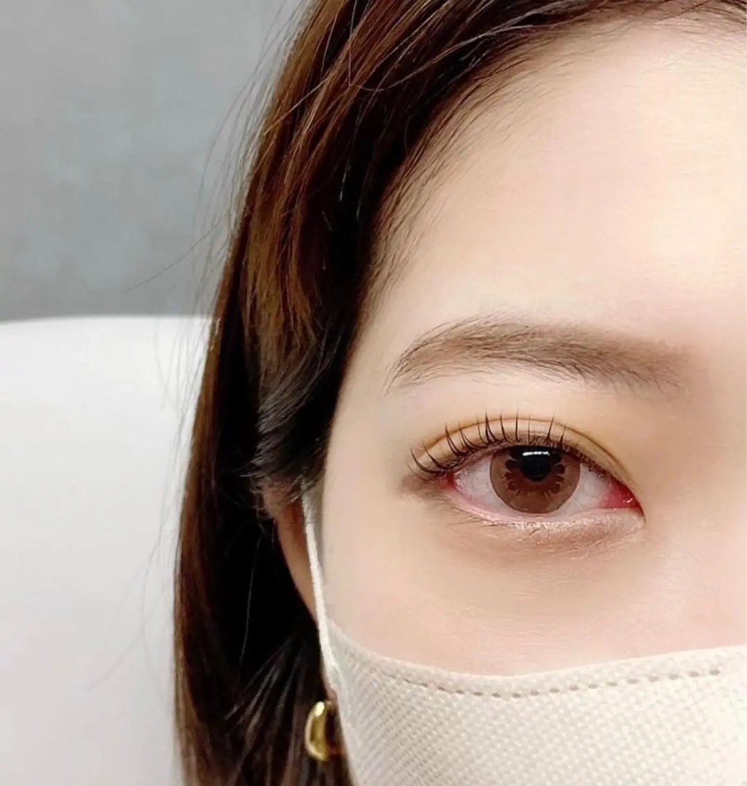 マツエク・マツパ パリジェンヌラッシュリフト 一重×まつ毛パーマ eyelash Swellaのマツエク・マツパデザイン