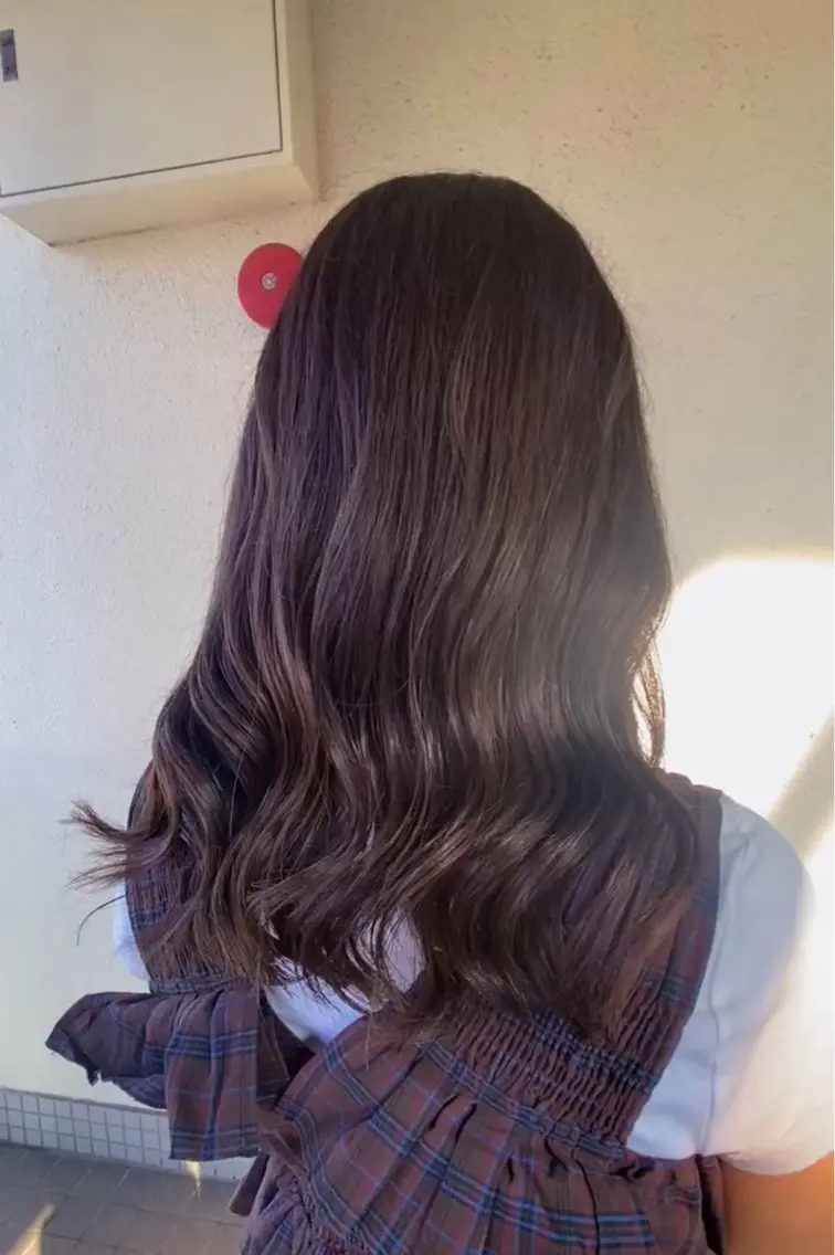 ロング カラー アッシュ ラベンダーカラー ラベンダーアッシュ ロング メンズカットモデル 落合 悠夏✄﻿のヘアスタイル
