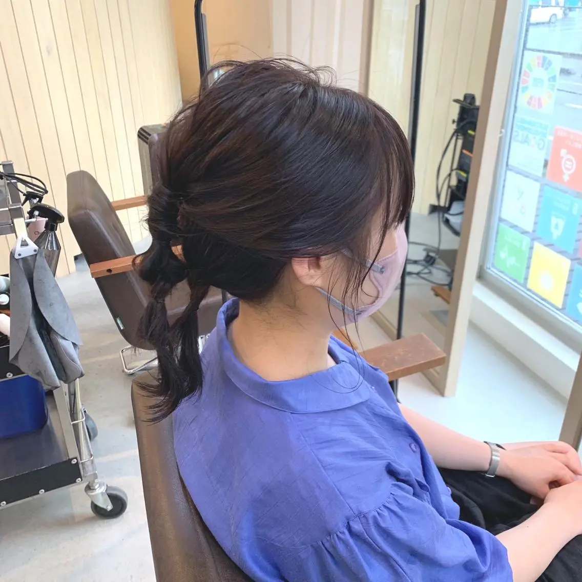 ミディアム ヘアカラー 綿貫 美雪のヘアスタイル