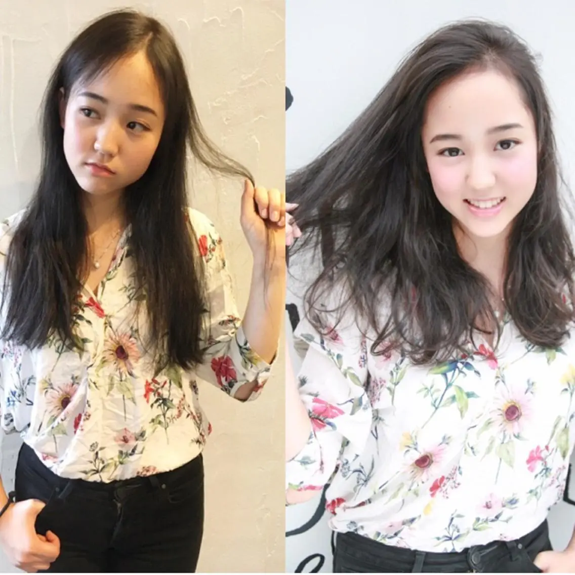 ロング 髪質改善縮毛矯正 専門店のヘアスタイル