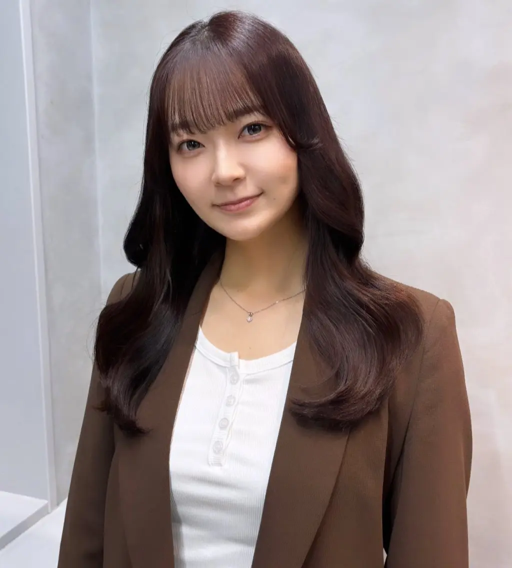 ロング カラー ブラウンカラー チョコレートブラウン ヘアカラー トリートメント girly上品ヘア 🎀/ベージュikuのヘアスタイル