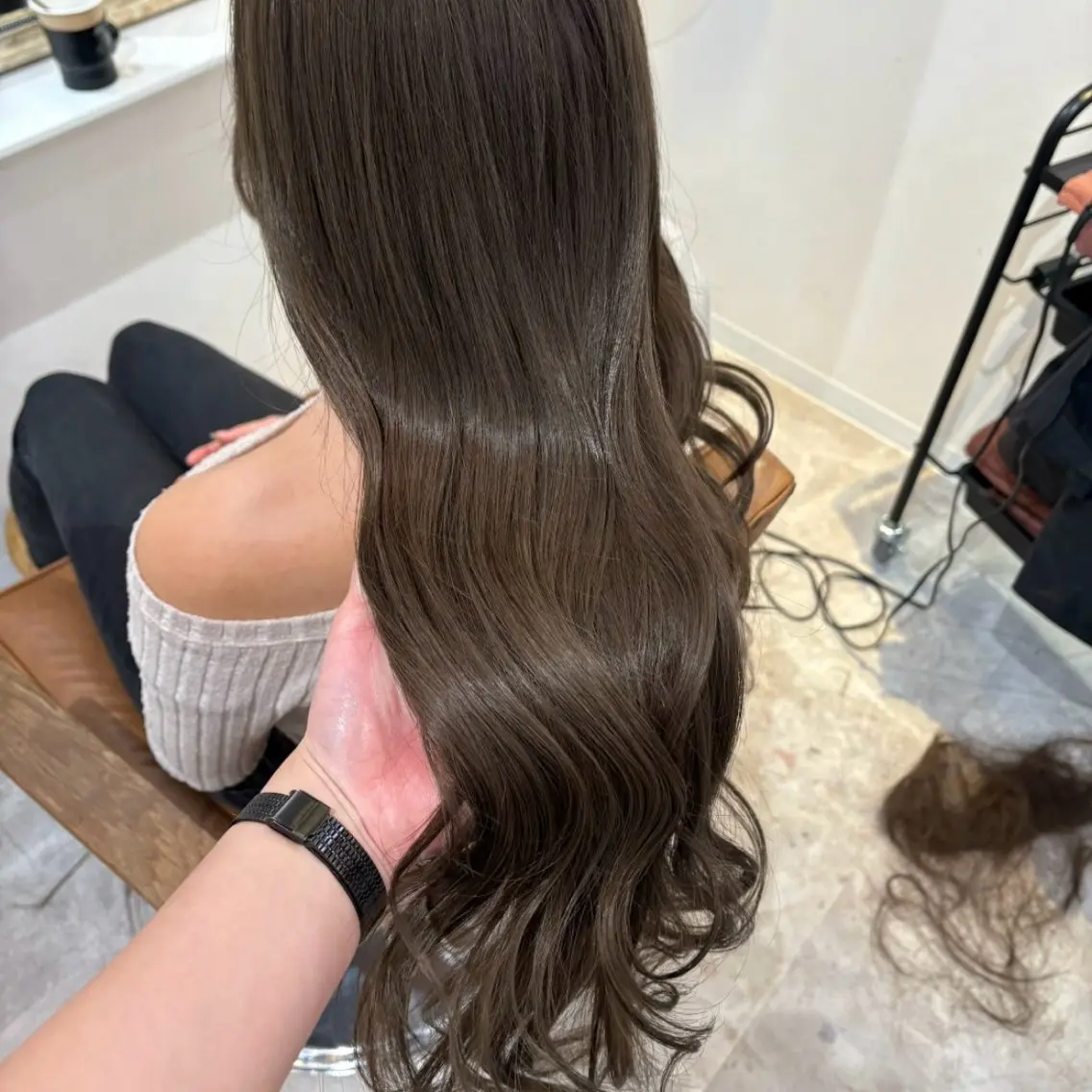 ロング カラー カット ヘアカラー トリートメント 梅田/髪質改善カラー ❄︎ mikiのヘアスタイル