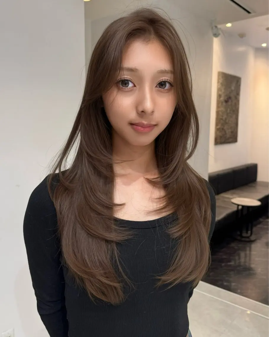 ロング カラー 透明感艶カラー♡ トレンドヘア♡アユミのヘアスタイル