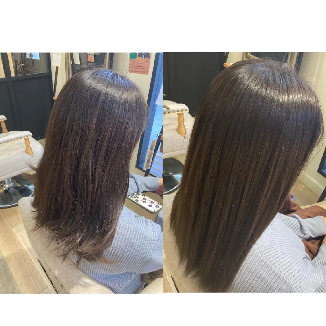 セミロング トリートメント 💎髪質改善💎 西森千夏のヘアスタイル