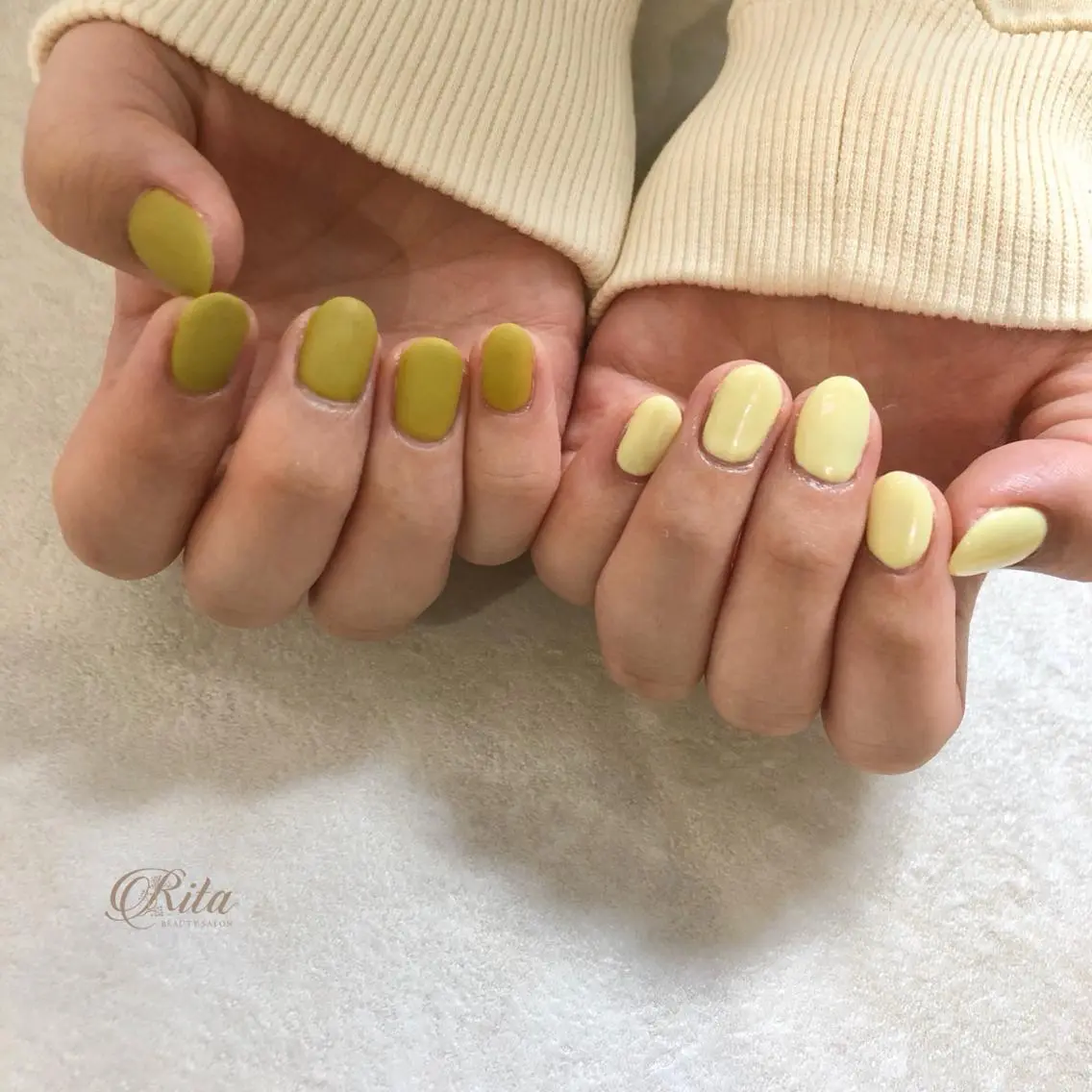 ネイル オーロラネイル マットネイル salon de fika【中崎町】のネイルデザイン