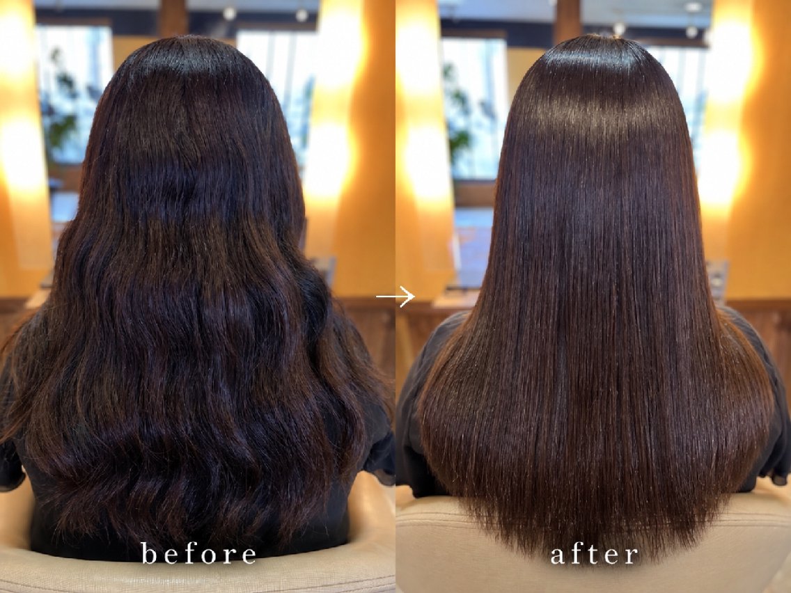 ロング 縮毛矯正 トリートメント 牧岡 環のヘアスタイル