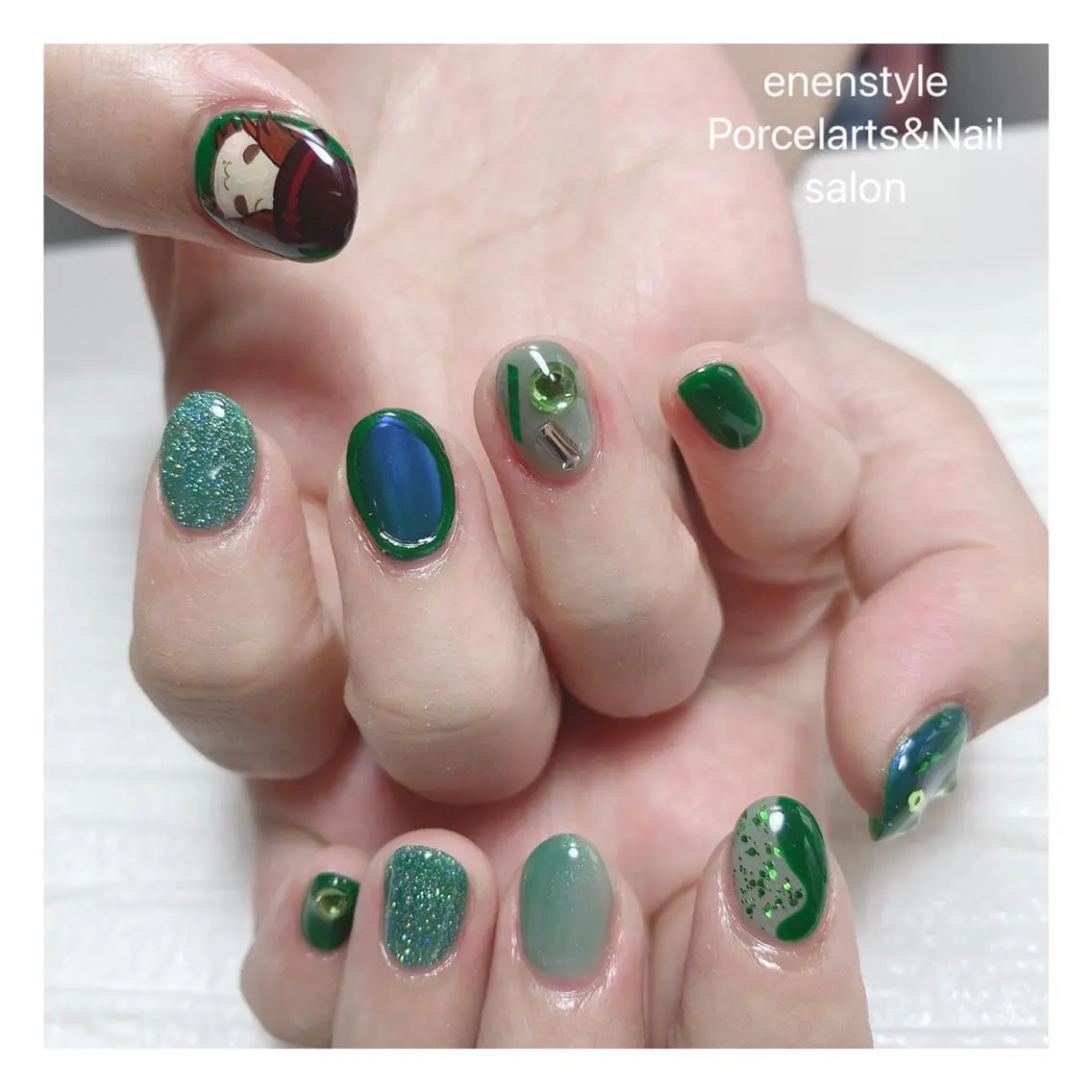 ショート ネイル 🐾enen style 🐾のネイルデザイン