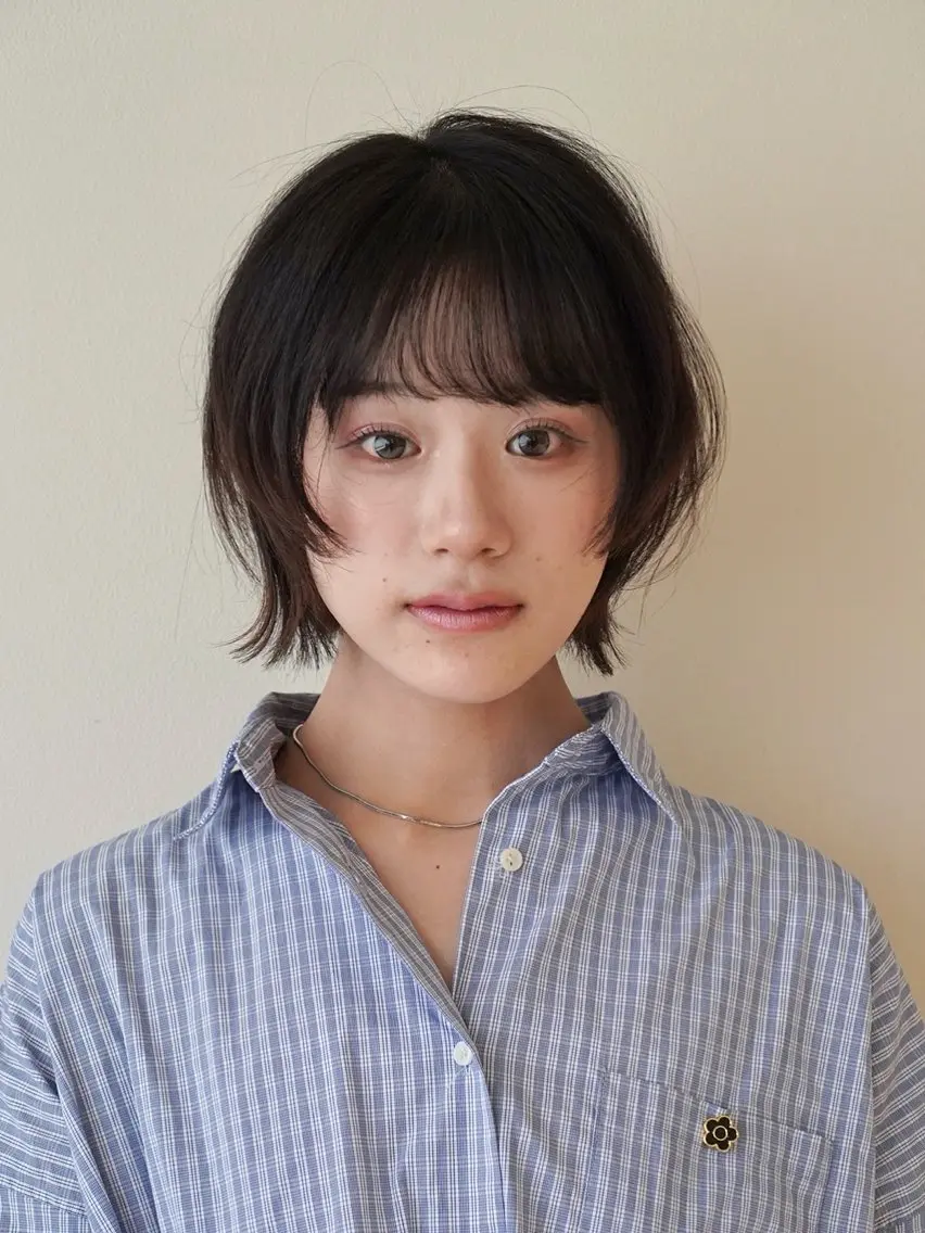 ショート カラー ボブレイヤー ボブ レイヤーカット KANO🌷 艶カラーのヘアスタイル