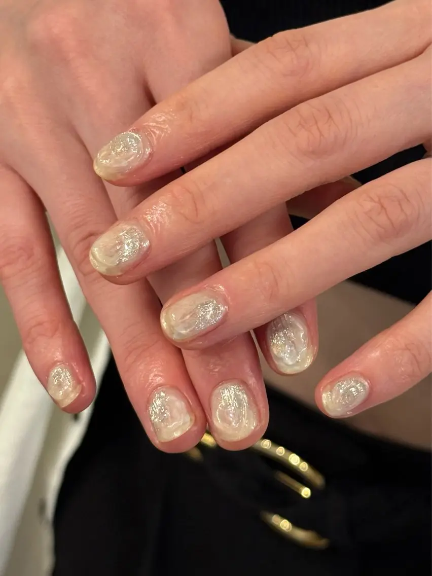 ネイル クリアネイル ニュアンスネイル ハンドネイル filonnail asukaのネイルデザイン