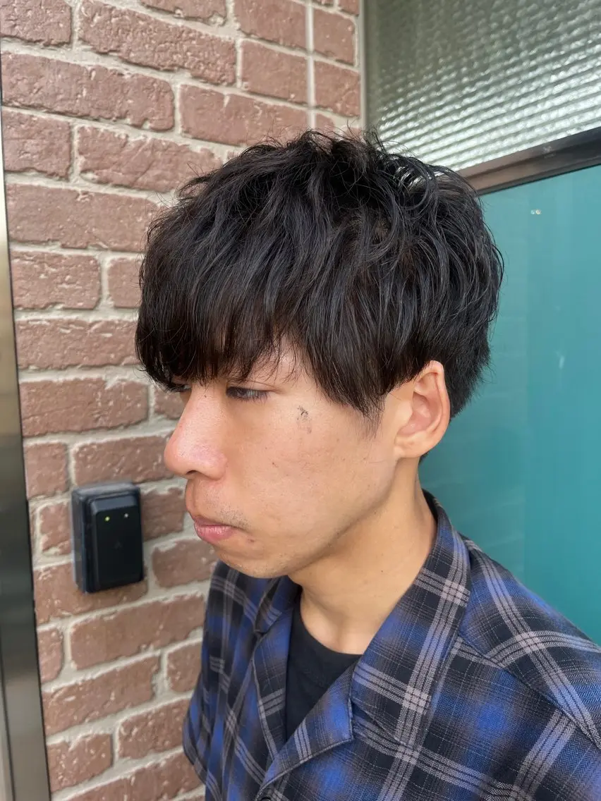ショート パーマ メンズ 久木原 ゆりのヘアスタイル