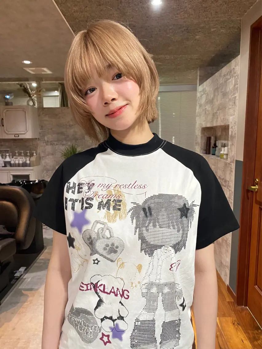 ショート カラー カット ヘアカラー トリートメント mai / linoah˚✧のヘアスタイル