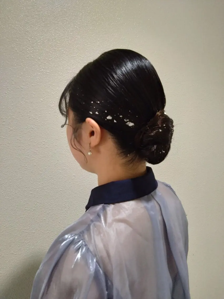 ミディアム ヘアアレンジ ヘアセット Hair&Make  Delight*のヘアスタイル