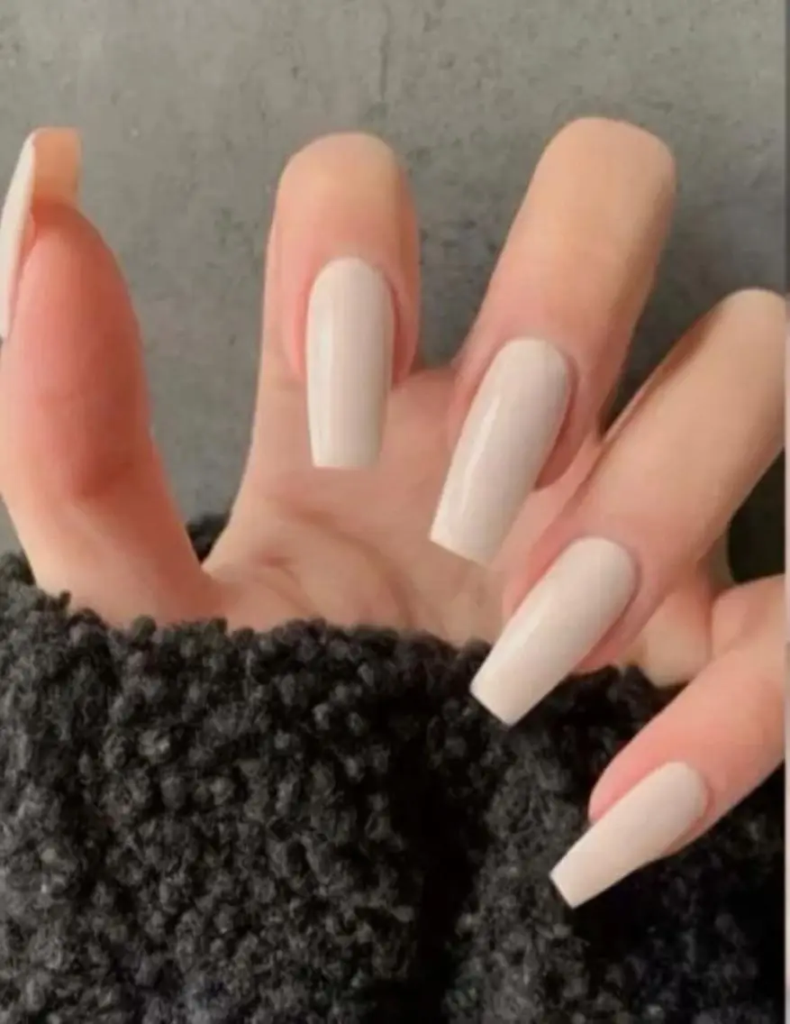 HAND✨チップ長さ出しワンカラーorラメグラ＋ハンドケア付きの写真