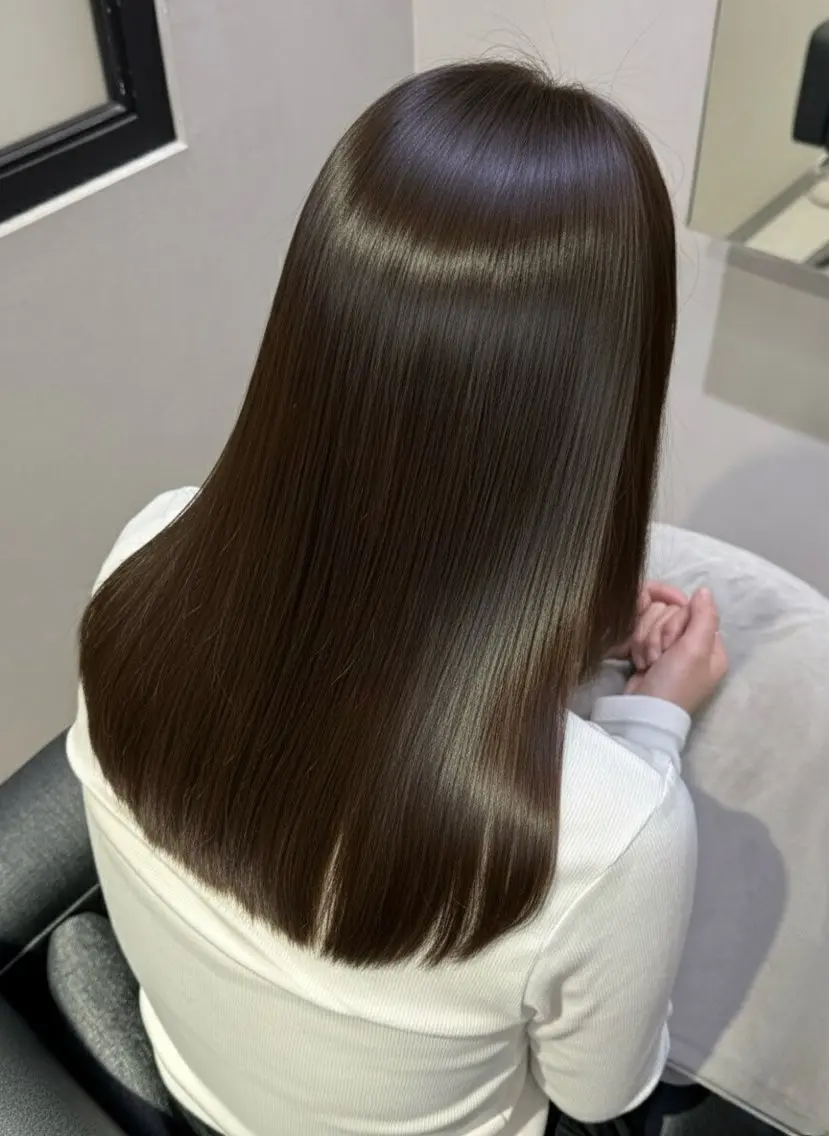 セミロング カット ヘアカラー トリートメント 🔆髪質改善❌艶髪の 仕立て人 ✨永山正太のヘアスタイル