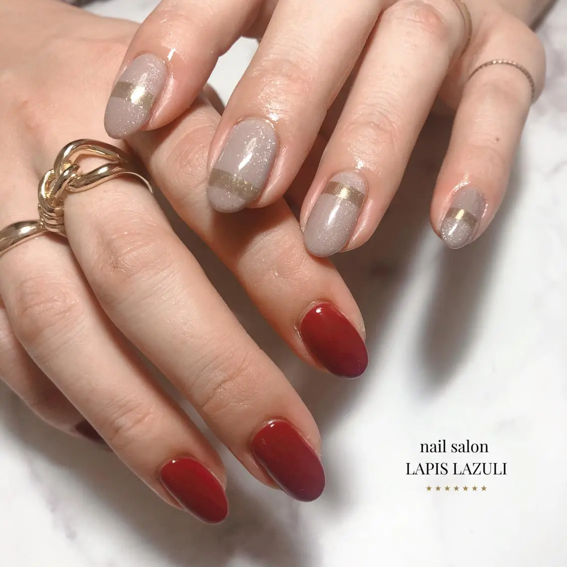 ネイル nail salon ラピスラズリのネイルデザイン
