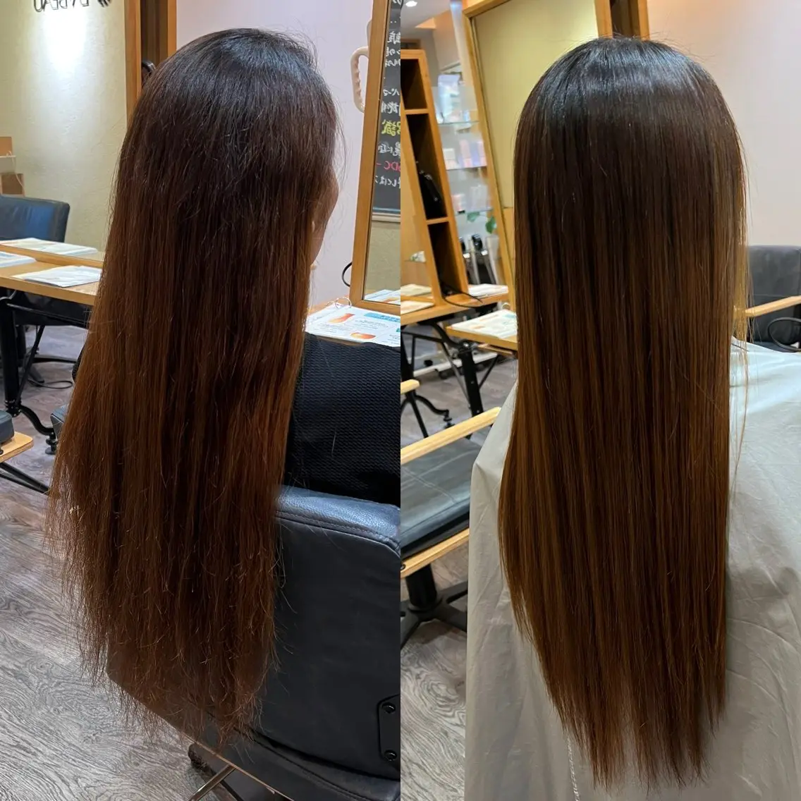 ロング カット 縮毛矯正 美容室 LA BEAU大塚店のヘアスタイル