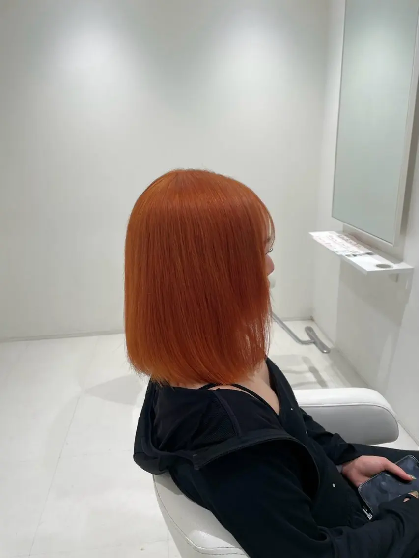 カラー ダブルカラー 松原 菜々子のヘアスタイル