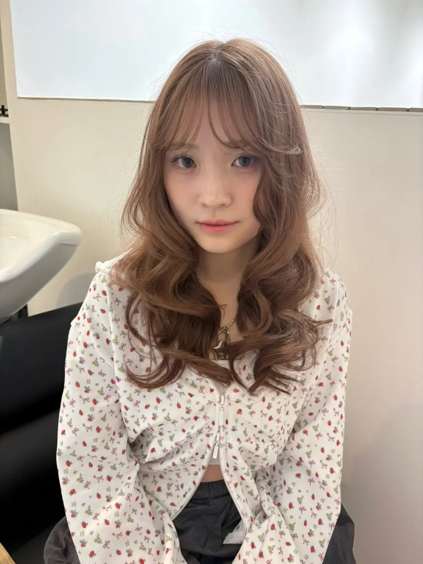 ロング カラー カット ヘアカラー トリートメント kanami/ 中崎町美容室のヘアスタイル